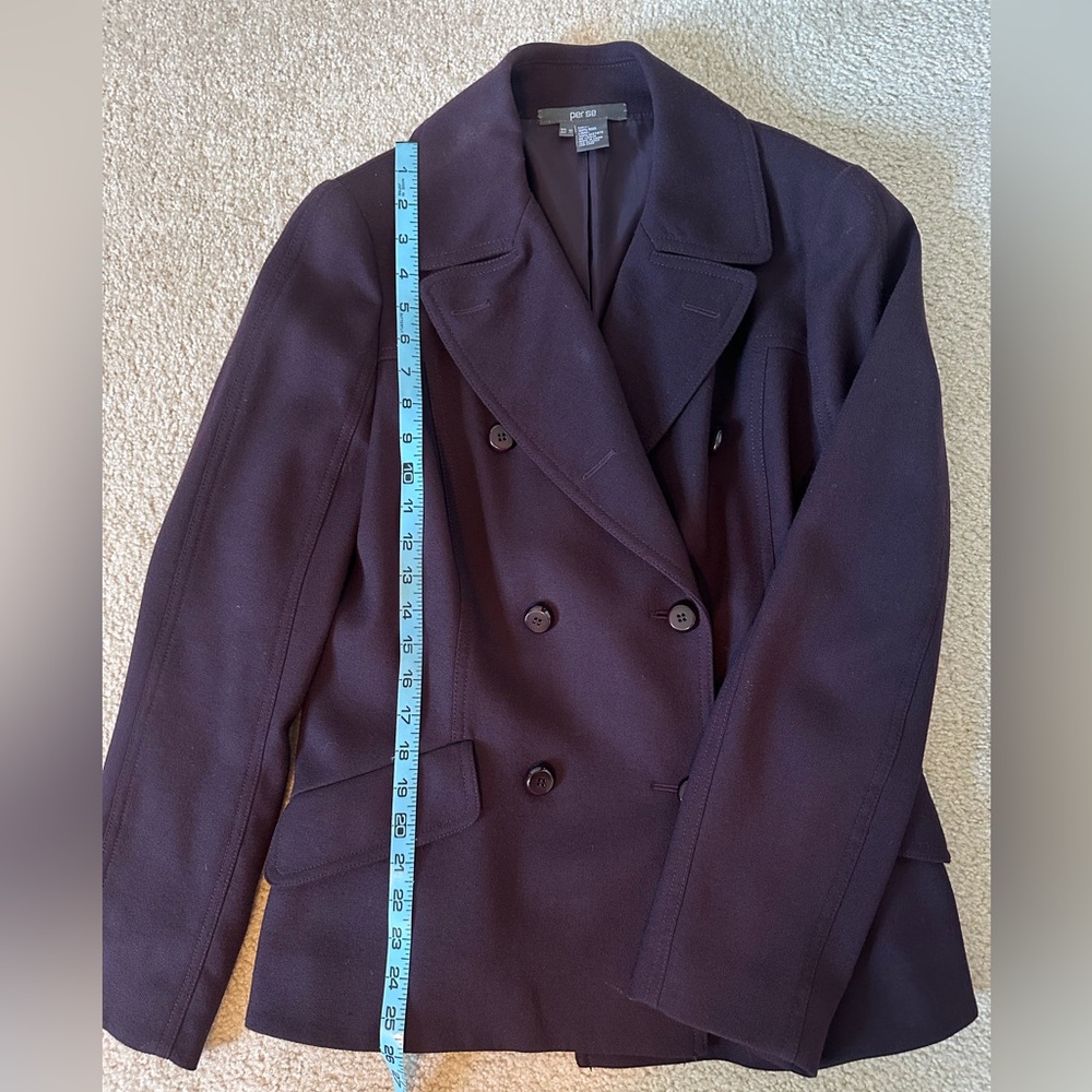 Per Se Women's Elegant Eggplant Blazer